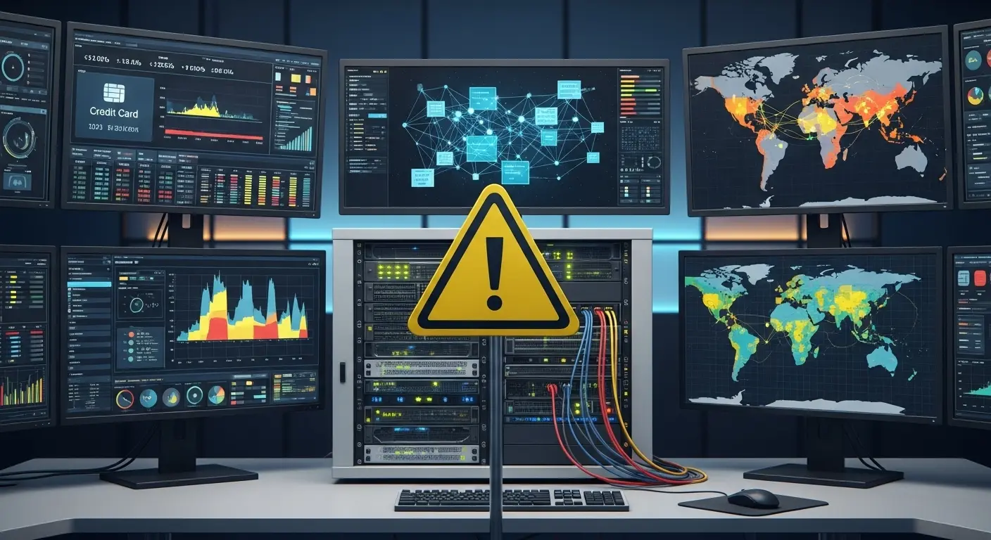 신용카드현금화 관련 카드사 경고와 위험요소를 상징하는 경고 그래픽