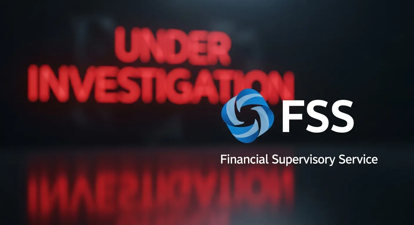 금융감독원 조사를 상징하는 이미지로, 불법 신용카드 현금화 단속을 표현