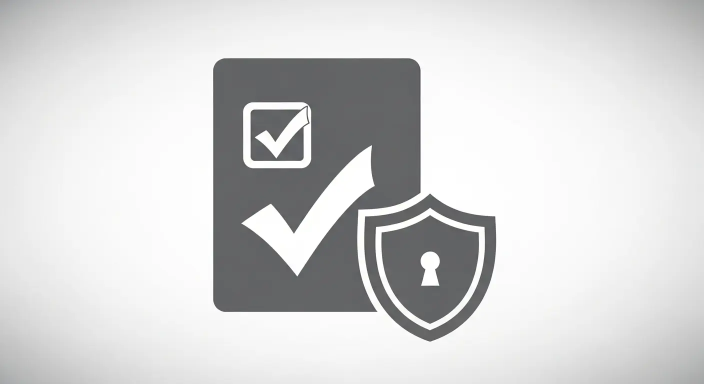 피해 예방을 위한 점검 요소를 상징하는 체크리스트 이미지