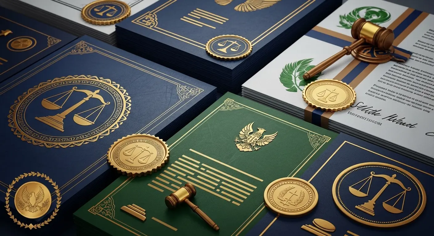 신용카드 현금화의 합법 기준을 상징하는 서류 일러스트