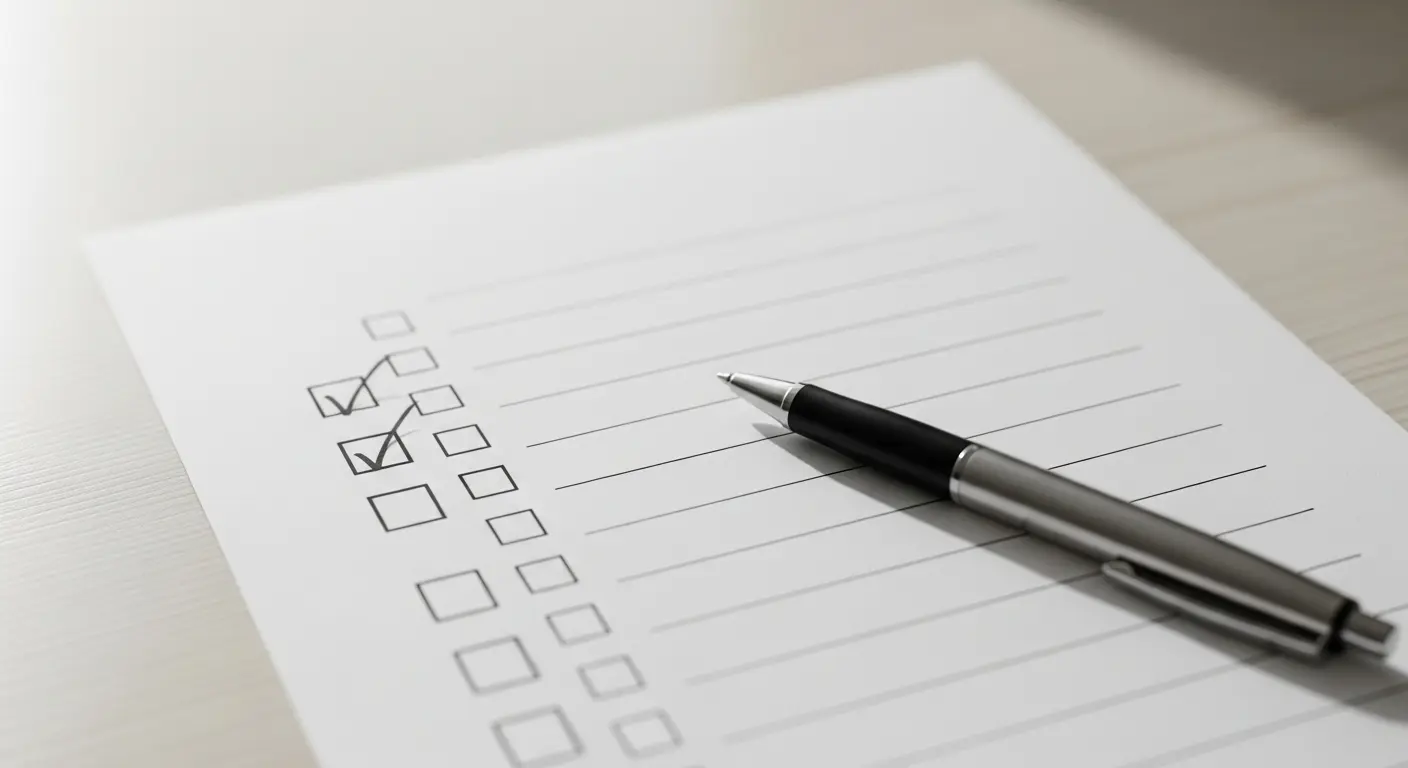 카드결제 현금화 수수료 비교 시 체크해야 할 요소를 표현한 체크리스트 이미지