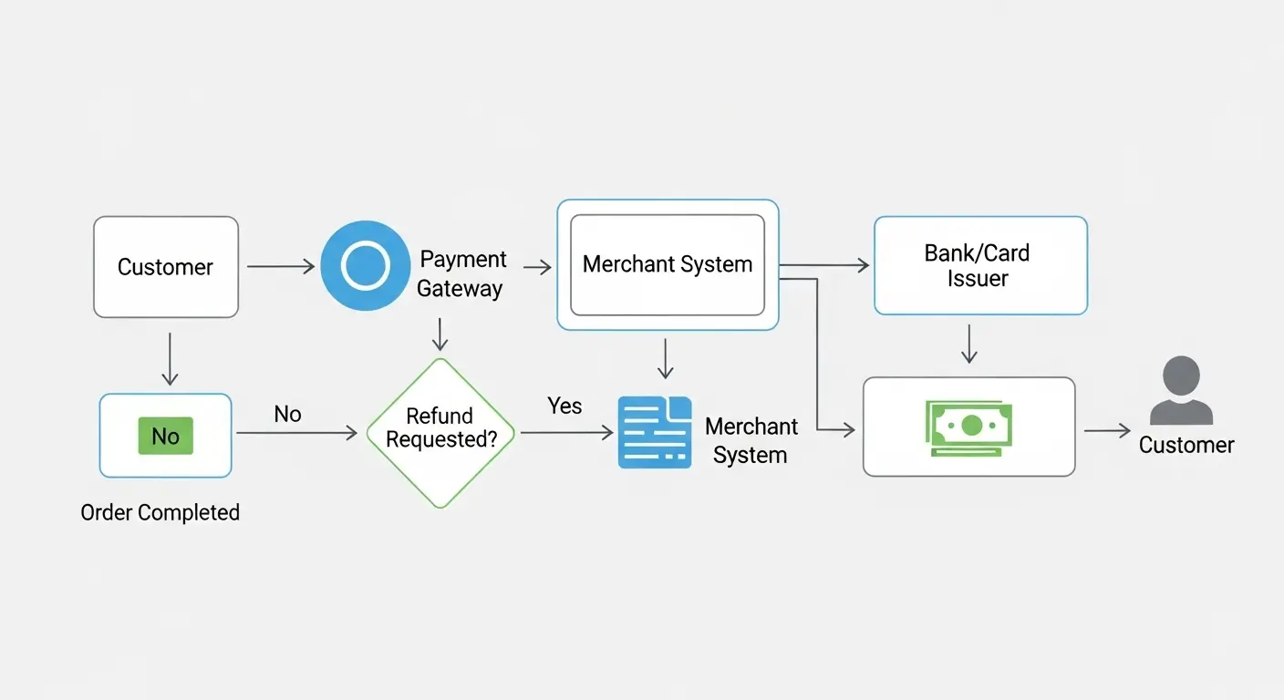 신용카드 결제·환불 절차 플로우차트 이미지