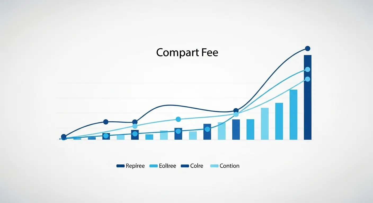 신용카드 현금화 수수료 비교 차트 일러스트