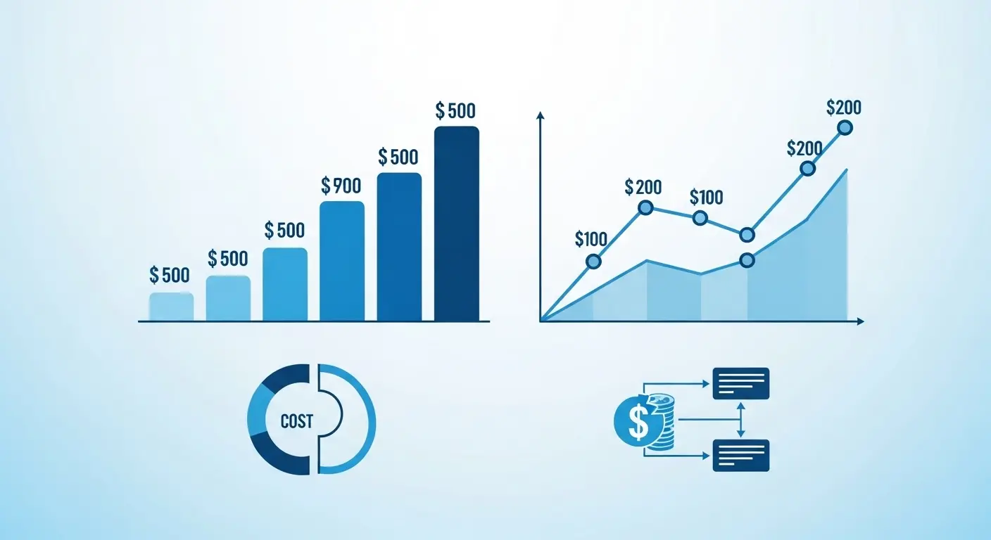 신용카드 현금화 수수료 구조를 시각화한 비교 그래프 일러스트
