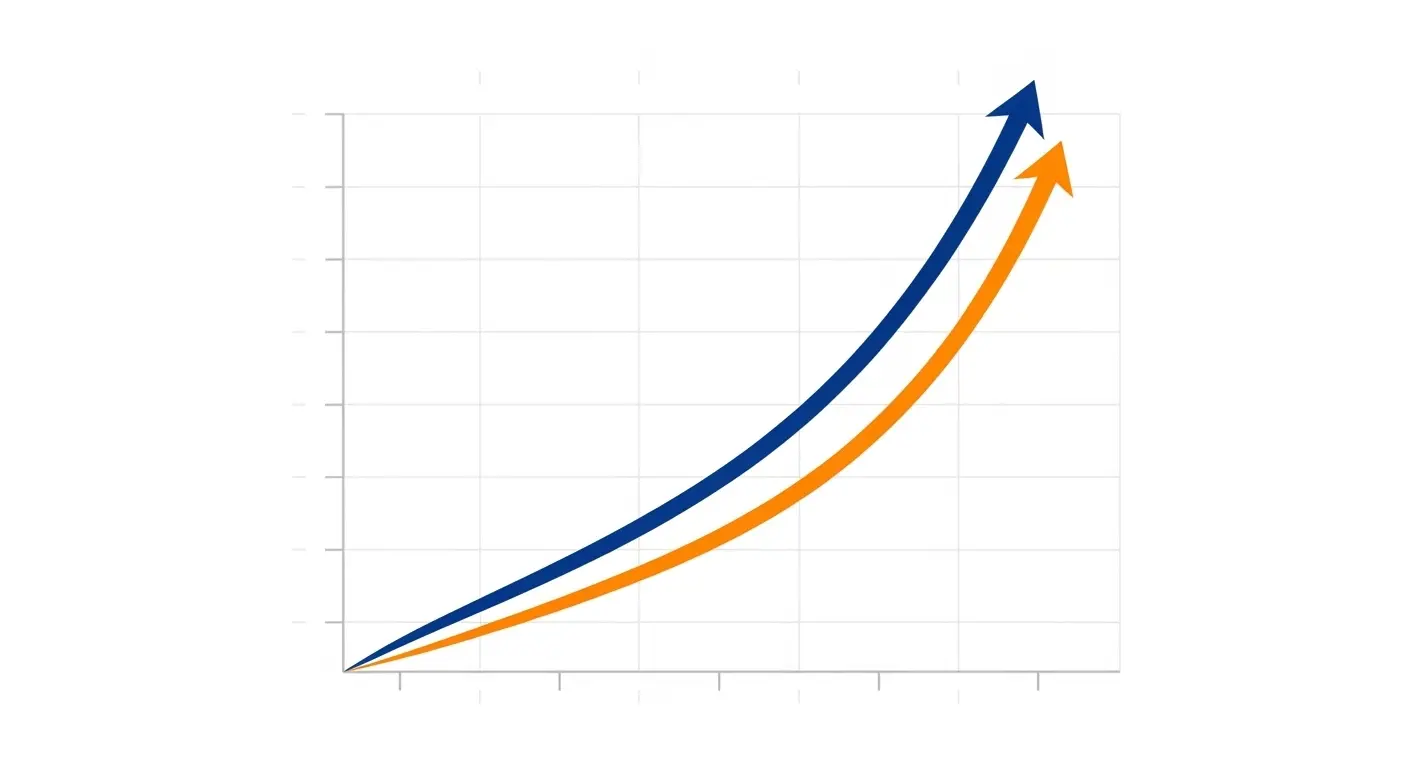 신용카드 현금화 수수료 비교 그래프 일러스트