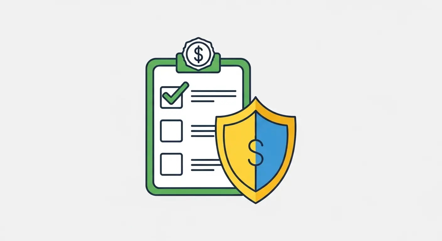 신용카드 현금화 안전 이용 체크리스트 일러스트