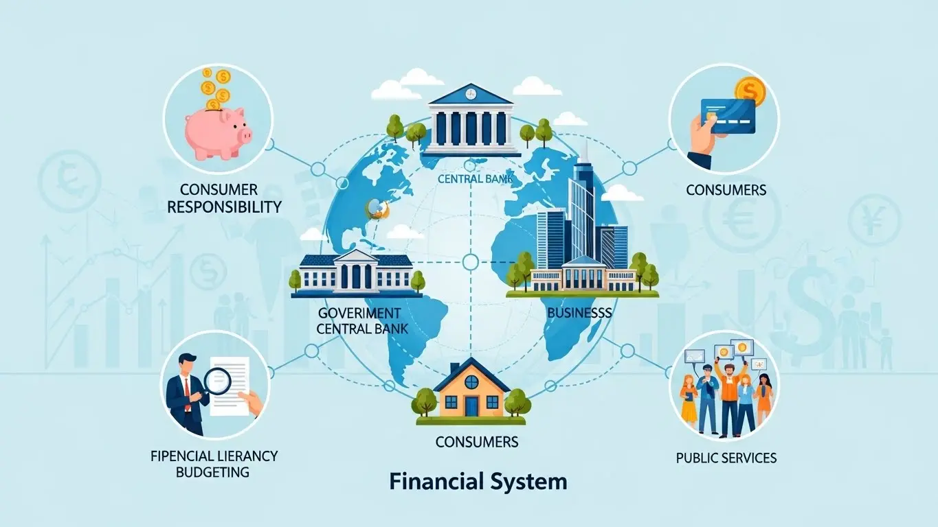 금융 제도 속 소비자 책임 설명 이미지