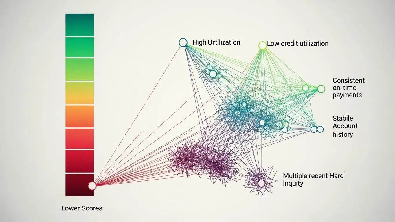 신용 카드 한도 현금화와 신용도 흐름 이미지