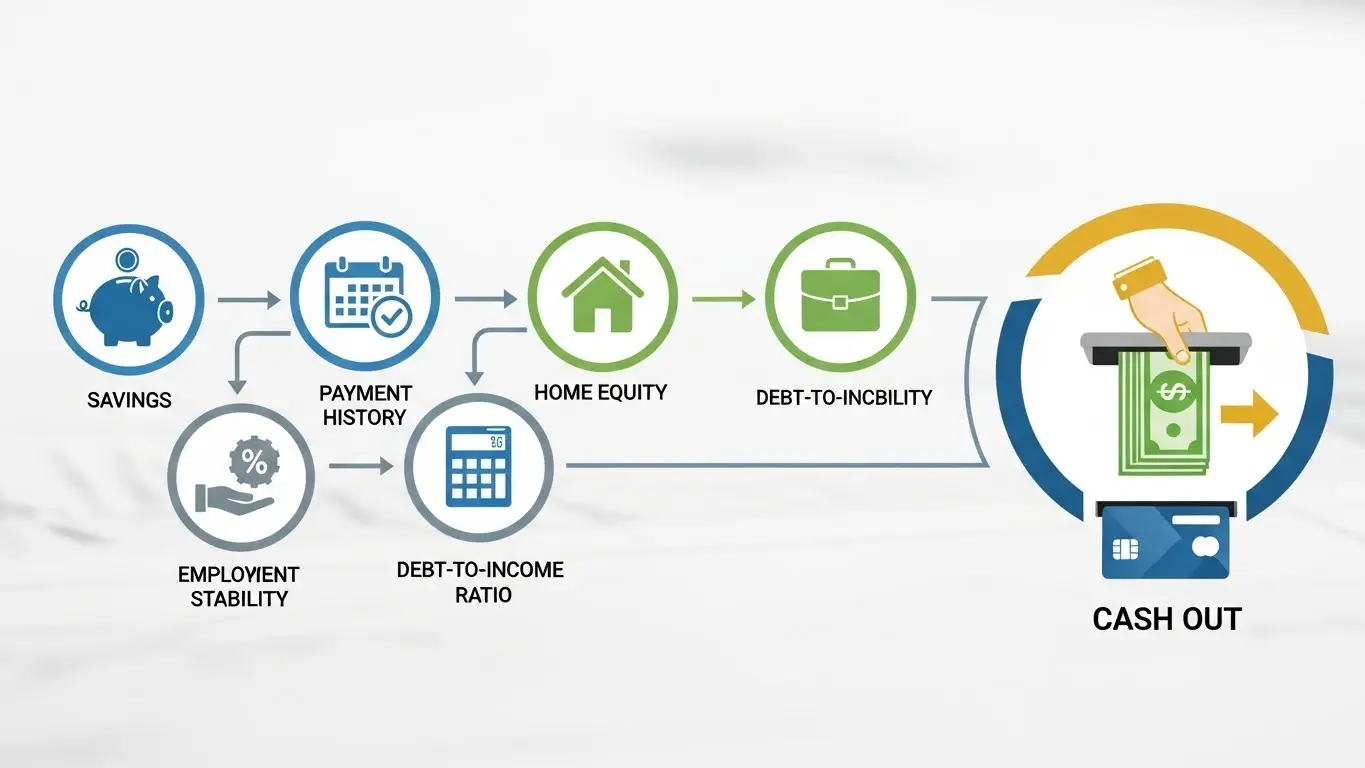 신용 카드 잔여 한도 현금화 판단 기준을 설명하는 금융 가이드 이미지