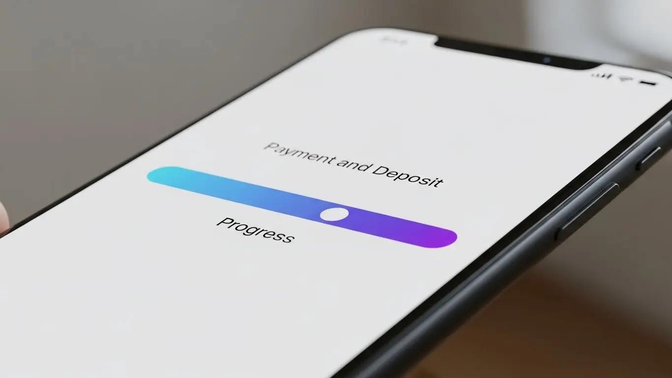 스마트폰을 이용한 본인 인증부터 계좌 입금까지의 단계별 진행 과정