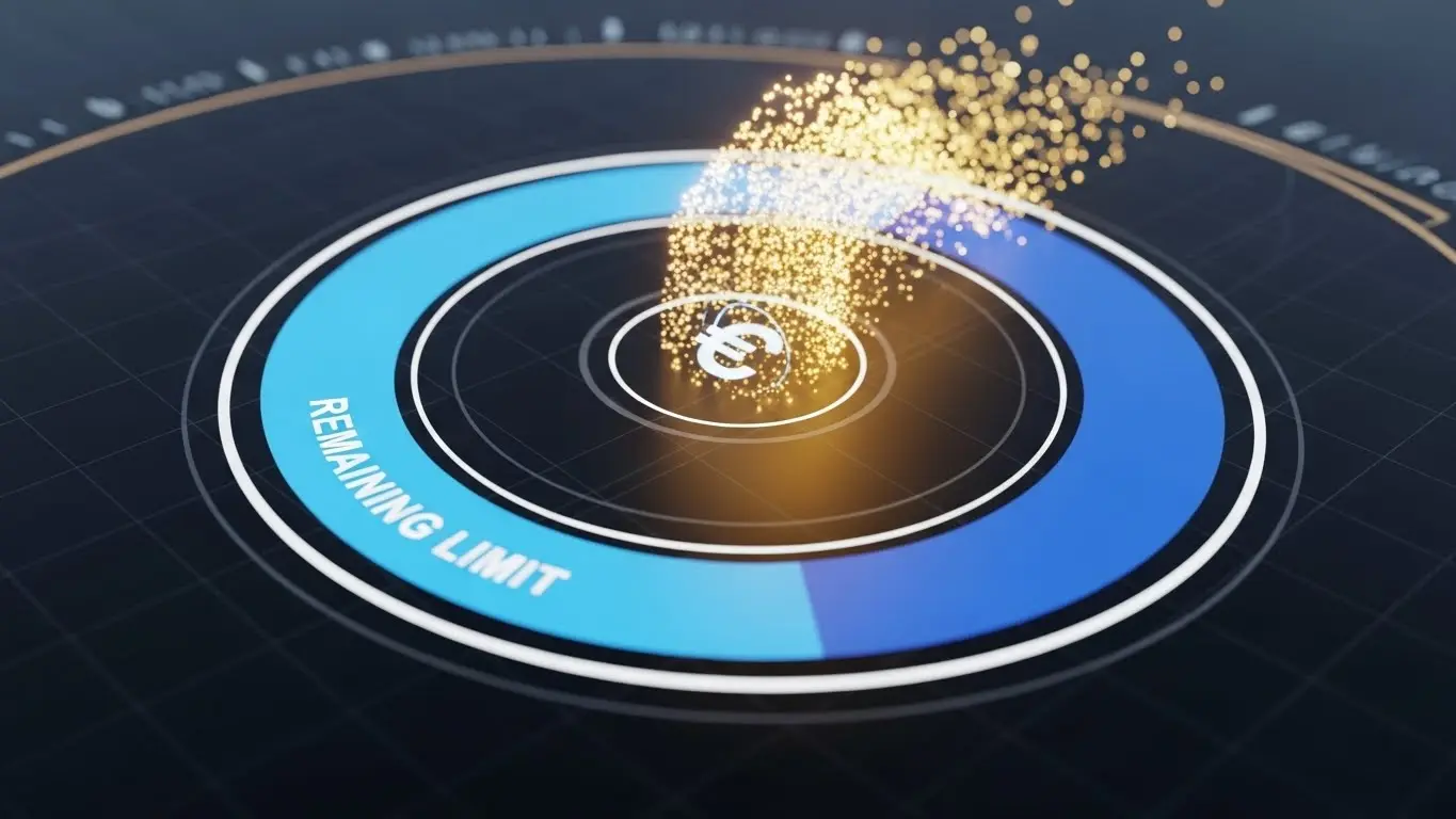 남은카드한도 현금화의 원리와 자금 전환 과정을 시각화한 금융 데이터 일러스트