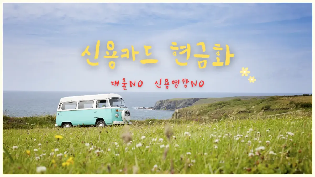 용카드로 10분 만에 합법적으로 현금을 확보하는 방법을 설명하는 대표 이미지