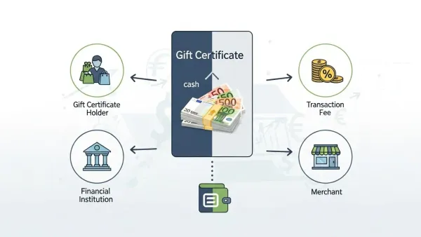 상품권현금교환 개념을 한눈에 보여주는 금융 인포그래픽 스타일 썸네일